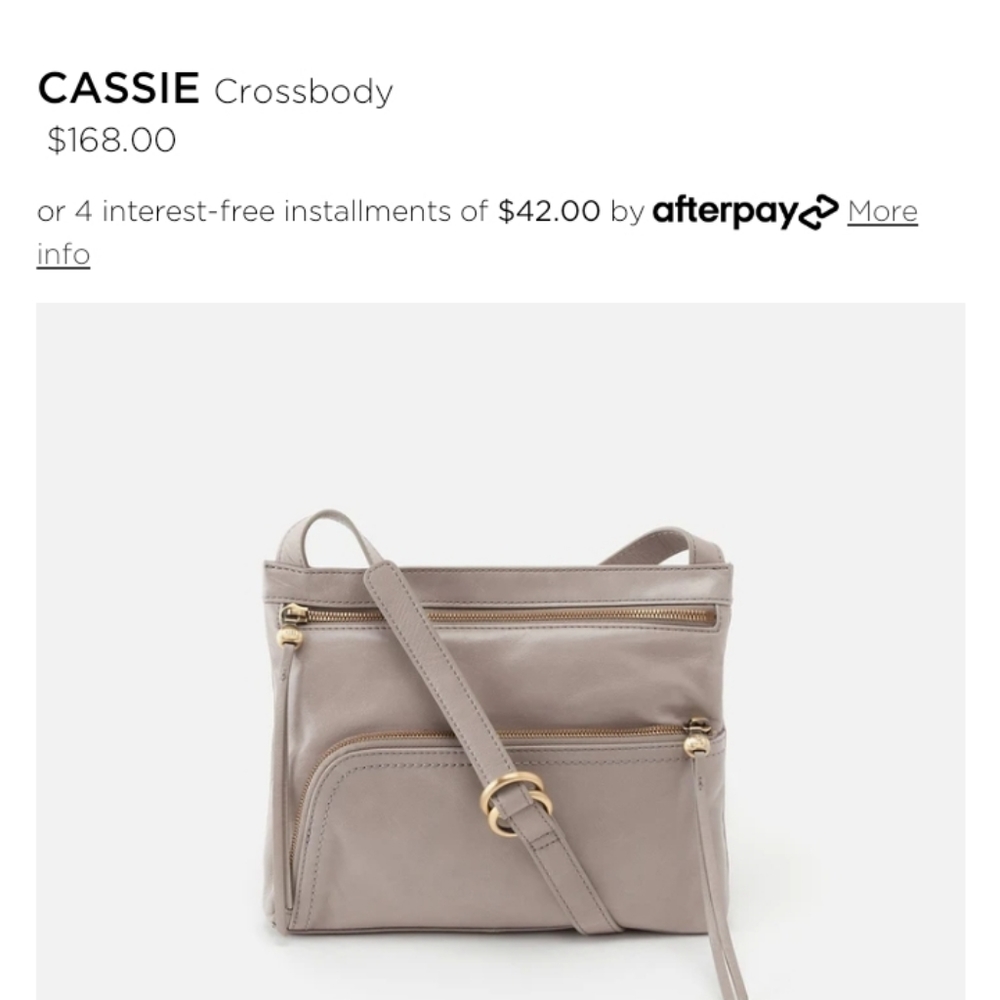 Hobo cassie leather crossbody bag matching wallet
